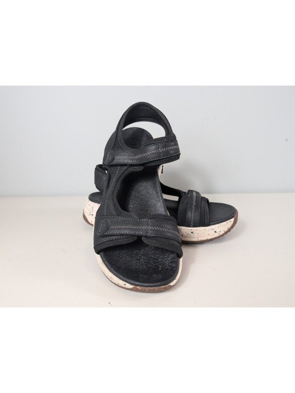Taos super slide sandal in black adjustable women's size 9